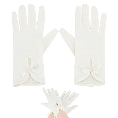 Атласные перчатки, для свадебных принадлежностей невесты