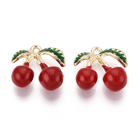 Сплав эмали прелести, вишня, без свинца и без кадмия, золотой свет