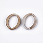 Acrylic Linking Rings, Imitation Gemstone Style, Oval