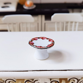 Фарфоровые миниатюрные украшения для подносов с фруктами, аксессуары для кукольного домика в микроландшафтном саду, притворяясь опорными украшениями