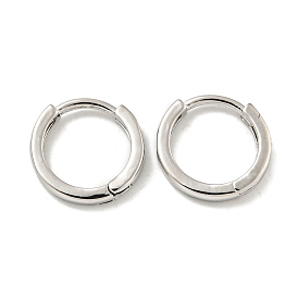 Brass Hoop Earrings, Round