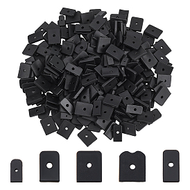 250шт. 5 варианты силиконовых заглушек для концов косточек, прямоугольные