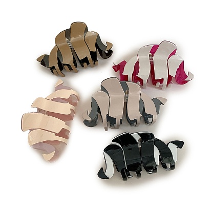 Заколки для волос с когтями из ацетата целлюлозы (смола), аксессуары для волос для женщин и девочек