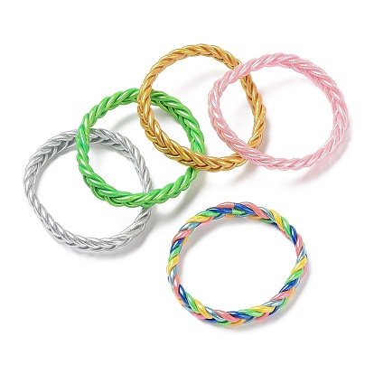 Эластичные плетеные браслеты из сверкающего пластикового шнура