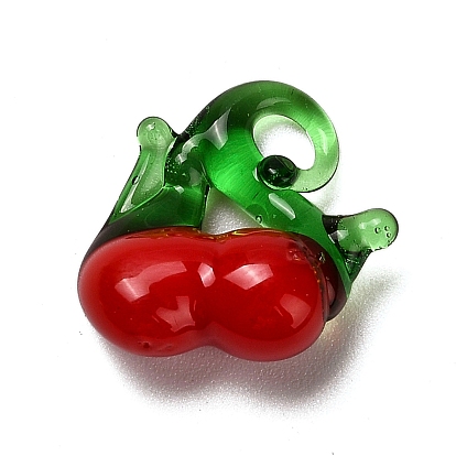 Подвески лэмпворк ручной работы, вишня