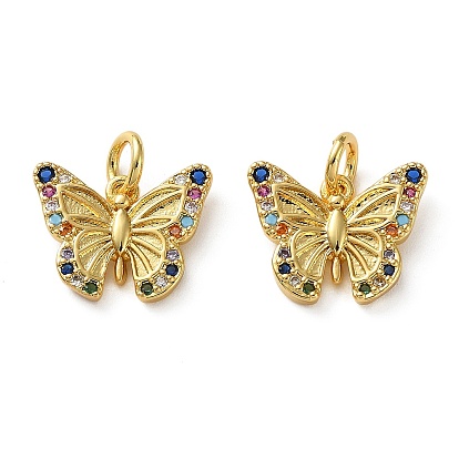 Латунные микро проложить кубического циркония подвески, бабочки прелести