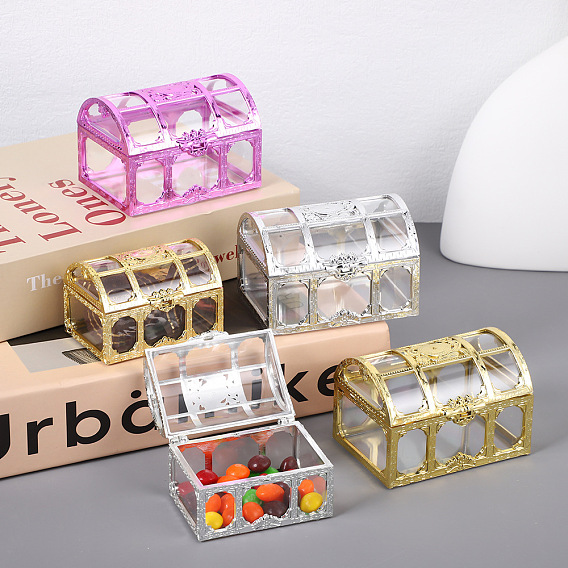 Пластиковые коробки для конфет, сундуки с сокровищами