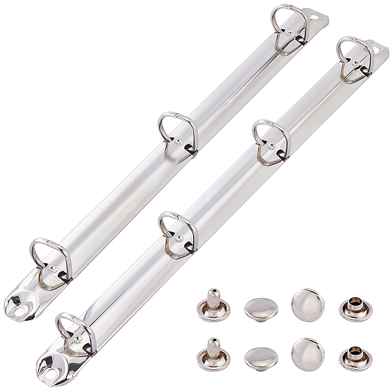 Стальные переплетные гребни, 3-кольцо и 4-кольцо шарнирный зажим для переплетного переплета, гребенчатые связывающие шипы