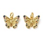 Латунные микро проложить кубического циркония подвески, бабочки прелести