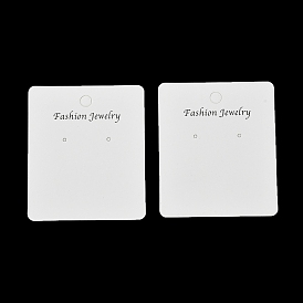 Бумажные серьги-колье с улыбающимся лицом, карточки для демонстрации, прямоугольник квадрат