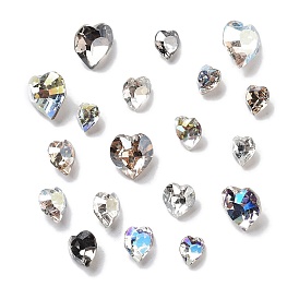 K9 Glass, Imitation Czech Rhinestone, Heart