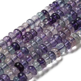 Natural Fluorite Beads Strands, Disc