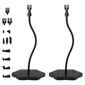 Регулируемые пластиковые держатели для демонстрации собранных фигурок с шестиугольными основаниями