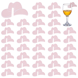 50Шармы из акрилового бокала для вина, маркер для напитков, форма ковбойской шляпы в западном стиле