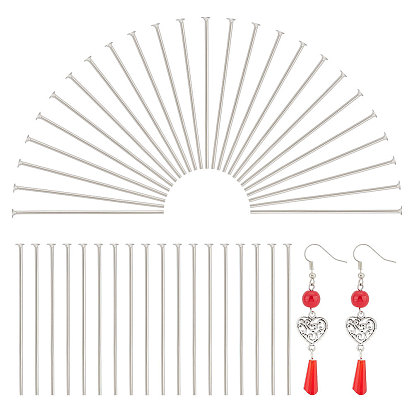 1000 шт. 304 штифты с плоской головкой из нержавеющей стали