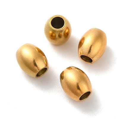 Ion Plating(IP) 304 Stainless Steel Beads, Barrel