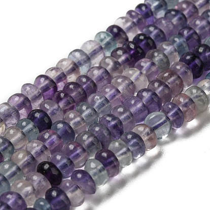 Natural Fluorite Beads Strands, Disc
