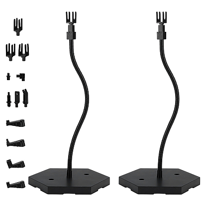 Регулируемые пластиковые держатели для демонстрации собранных фигурок с шестиугольными основаниями