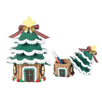 DIY Knitting Kits, including Polyester Yarn, Glue Stick, Crochet Needle