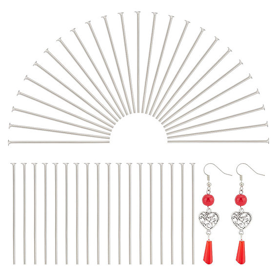 1000 шт. 304 штифты с плоской головкой из нержавеющей стали