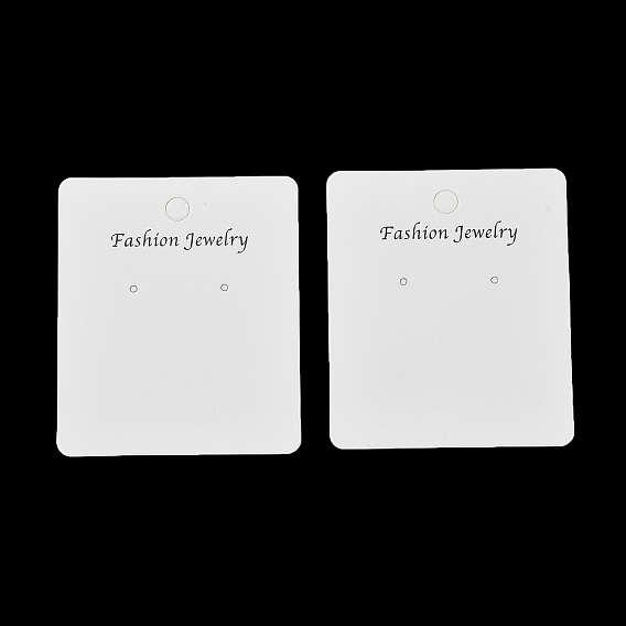 Бумажные серьги-колье с улыбающимся лицом, карточки для демонстрации, прямоугольник квадрат