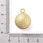 Brass Bell Pendants, Suikin Bell, Texture Round Charms