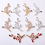 Leaf Branch Alloy Cabochons, for Hair Clothing Accessory