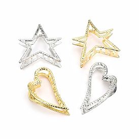 Pince de bain en forme de coeur avec pince étoile à cinq branches - accessoires pour cheveux européens et américains