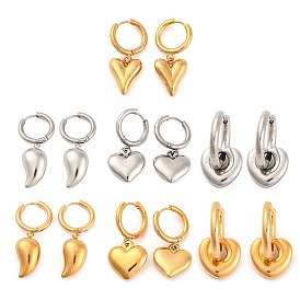 304 Stainless Steel Hoop Earrings for Women