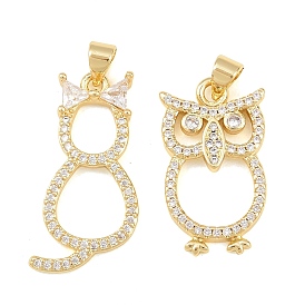 Латунные микро проложить кубического циркония подвески, долговечный, стойки покрытие, без свинца и без кадмия, реальный 18 k позолоченный