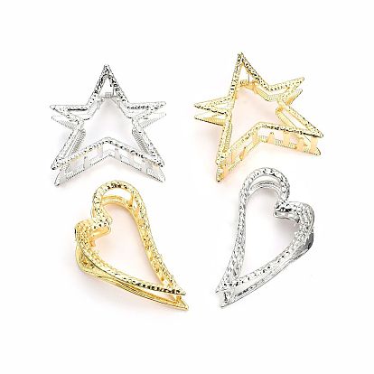Heart-shaped Bath Clip with Five-pointed Star Clip - European and American Hair Accessories