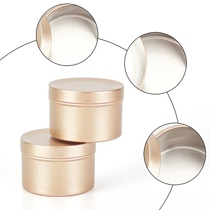 Aluminium Jar, Flip Cover, Food Grade Packaging Box, for Tea-leaf Stroage, Column