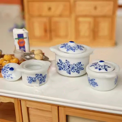 Кукольный домик своими руками мини фарфоровая посуда, кастрюля/супница