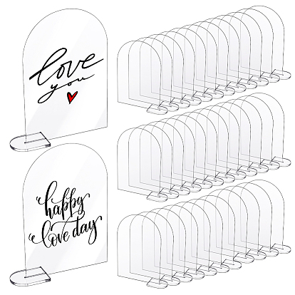 Держатели табличек из акрила, держатели для карточек с именами в форме арки, для свадьбы, ресторан, украшения на день рождения