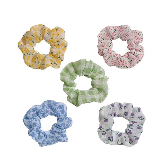 Модные тканевые резинки для волос с хвостиком, держатель для хвоста, аксессуары для волос для женщин и девочек