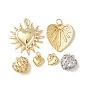 Латунные подвески, сердце прелести, без кадмия и без свинца, стойки покрытие, долговечный, с целью перехода в кольце