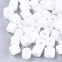 Glass Bugle Beads, Imitation Jade, Round Hole