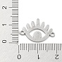 304 Stainless Steel Hollow Connector Charms, Eye Links