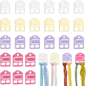 32шт 4 цвета акриловые нити намотки доски, шпулька для нити, карточка-органайзер ниток для вышивки крестиком, дом