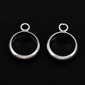 925 Sterling Silver Tube Bails, Loop Bails, Ring