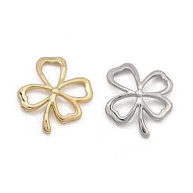Brass Pendants, Clover Charms