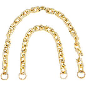 2 шт. 2 стили ccb пластиковые прямоугольные звенья цепочки для кошелька, замена мешка