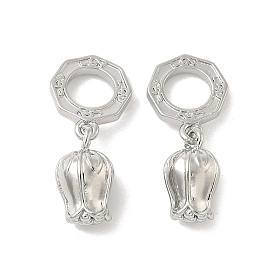 Европейские подвески-подвески в виде ландышей из латуни, подвески в виде цветов с большими отверстиями