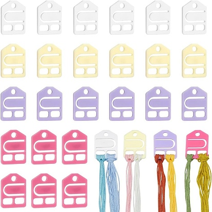 32шт 4 цвета акриловые нити намотки доски, шпулька для нити, карточка-органайзер ниток для вышивки крестиком, дом