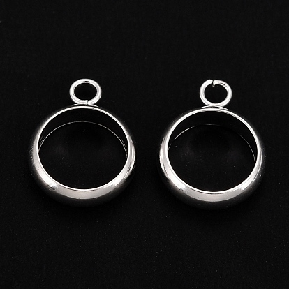 925 Sterling Silver Tube Bails, Loop Bails, Ring