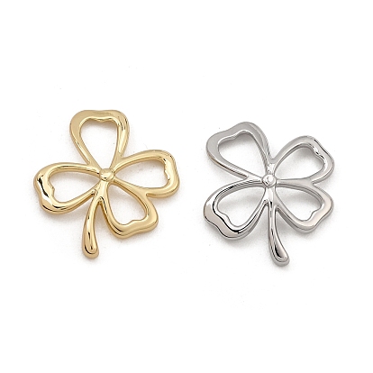 Brass Pendants, Clover Charms