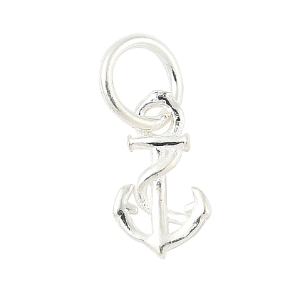 925 подвески в виде якоря из стерлингового серебра, с прыжковых колец