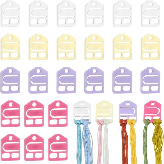 32шт 4 цвета акриловые нити намотки доски, шпулька для нити, карточка-органайзер ниток для вышивки крестиком, дом