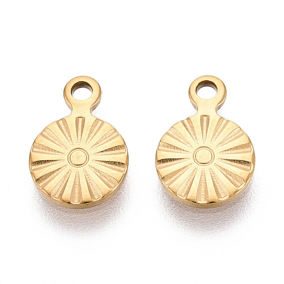 304 из нержавеющей стали плоские круглые прелести, ионное покрытие (ip)