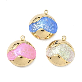 304 подвеска из нержавеющей стали, окрашенная распылением, полукруглый шарм, вакуумное покрытие pvd, реальный 18 k позолоченный